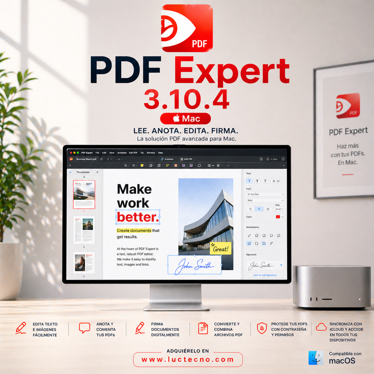 PDF Expert 3.10.4 (Mac) | 1 Equipo | Permanente