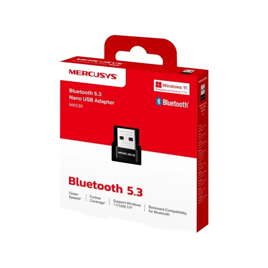 Adaptador Nano USB MERCUSYS MA530 / Bluetooth 5.3 / Conectividad Estable y Rápida