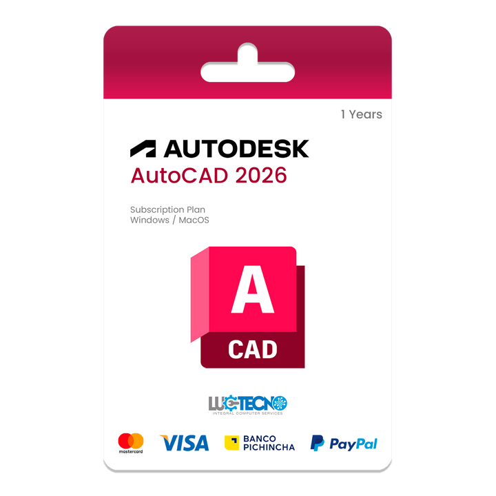 Autodesk AutoCAD 2026 – Diseño preciso, potencia profesional