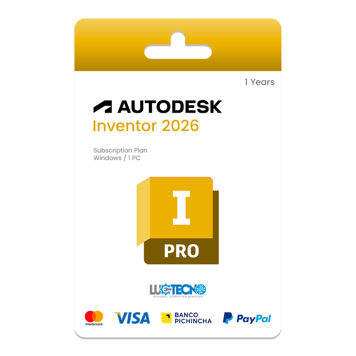 Autodesk Inventor 2026 – Diseño mecánico 3D de precisión profesional
