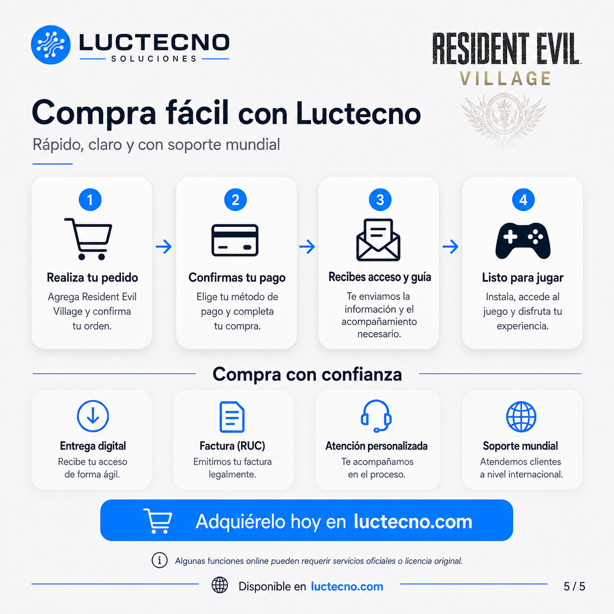 Resident Evil Village para Windows y Mac | Juego de horror, supervivencia y acción cinematográfica