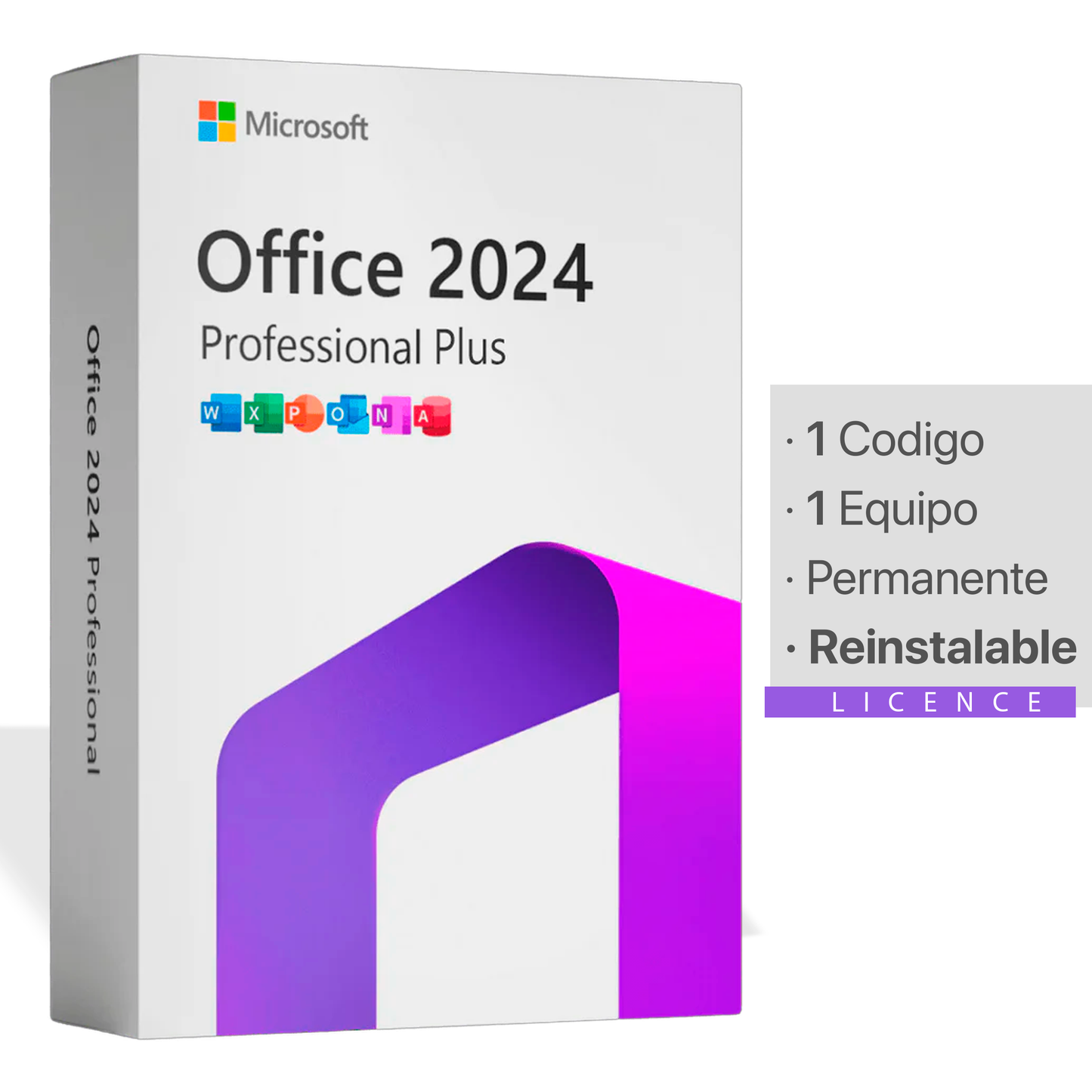 Microsoft Office 2024 Pro Plus | 1 Equipo | Permanente | Reinstalable