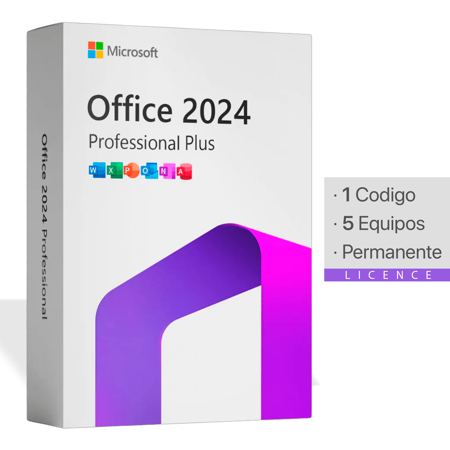 Microsoft Office 2024 Pro Plus | 5 Equipo | Permanente