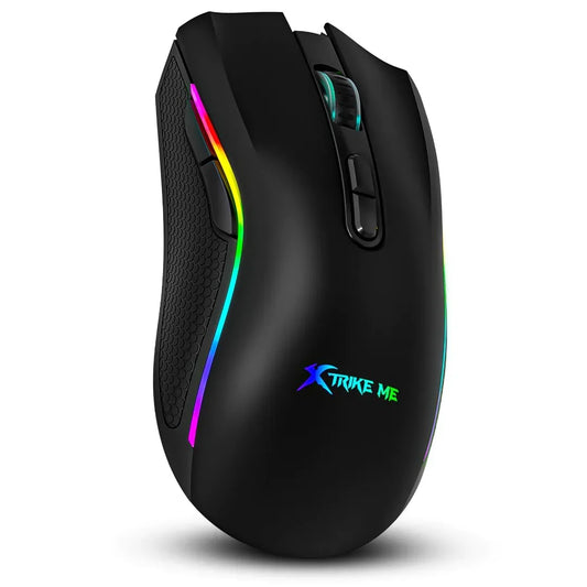 Mouse Gamer Xtrike-Me GM-314 BK 7200 DPI – RGB, 7 Botones, Cable Trenzado 1,5 m, Negro