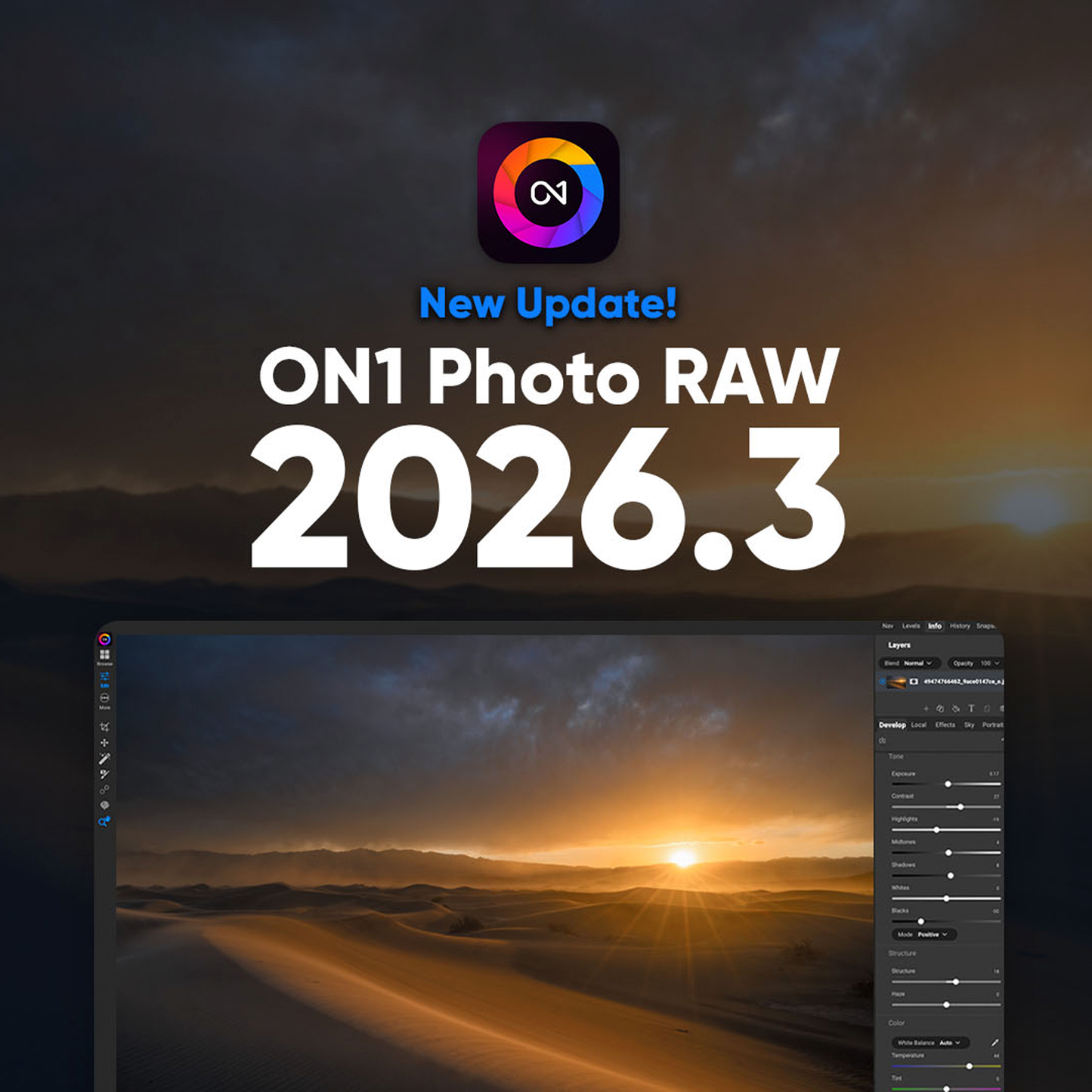 ON1 Photo RAW MAX 2026.3 v20.3.1 (Mac) | 1 Equipo | Permanente