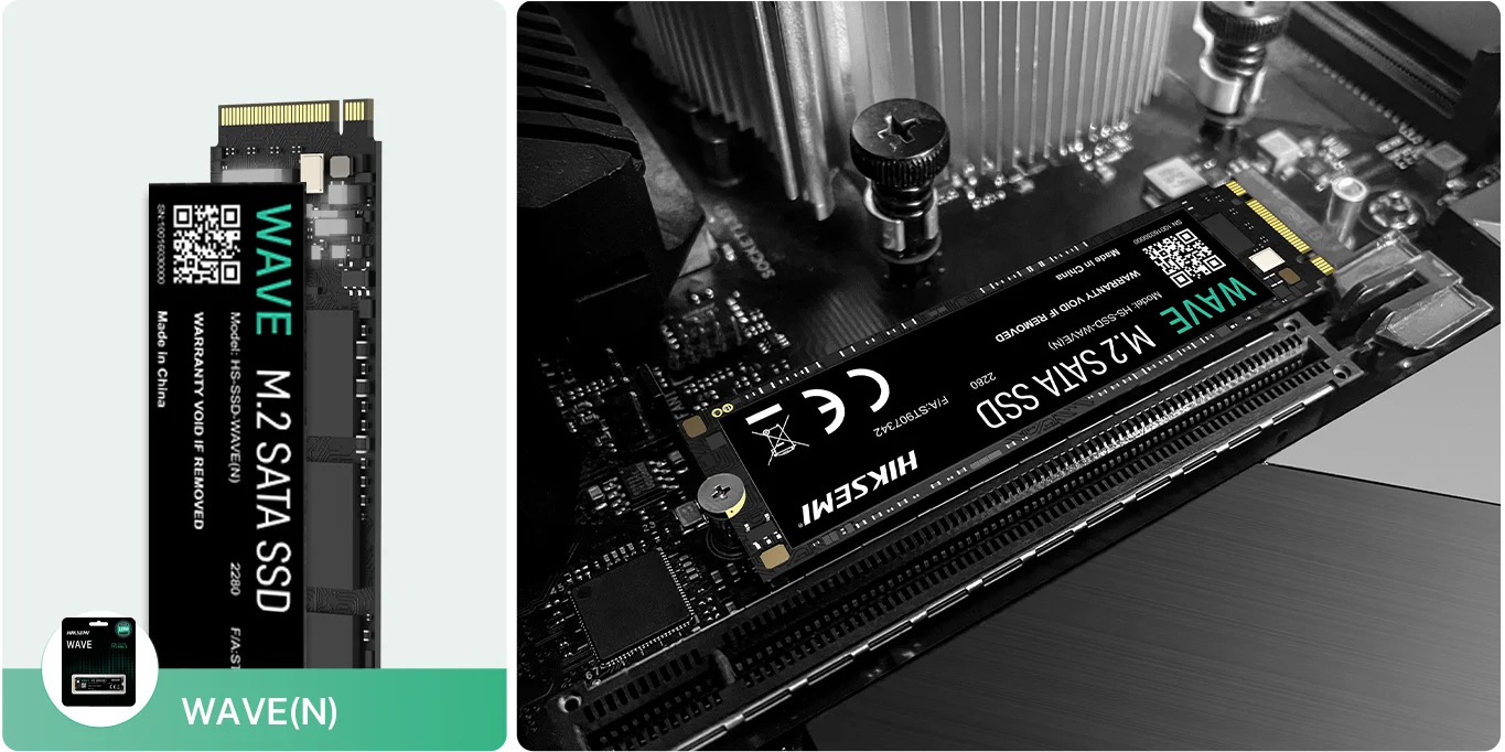 SSD M.2 Hiksemi WAVE(N) 128GB 2280 SATA III 6Gb/s – 550MB/s Lectura