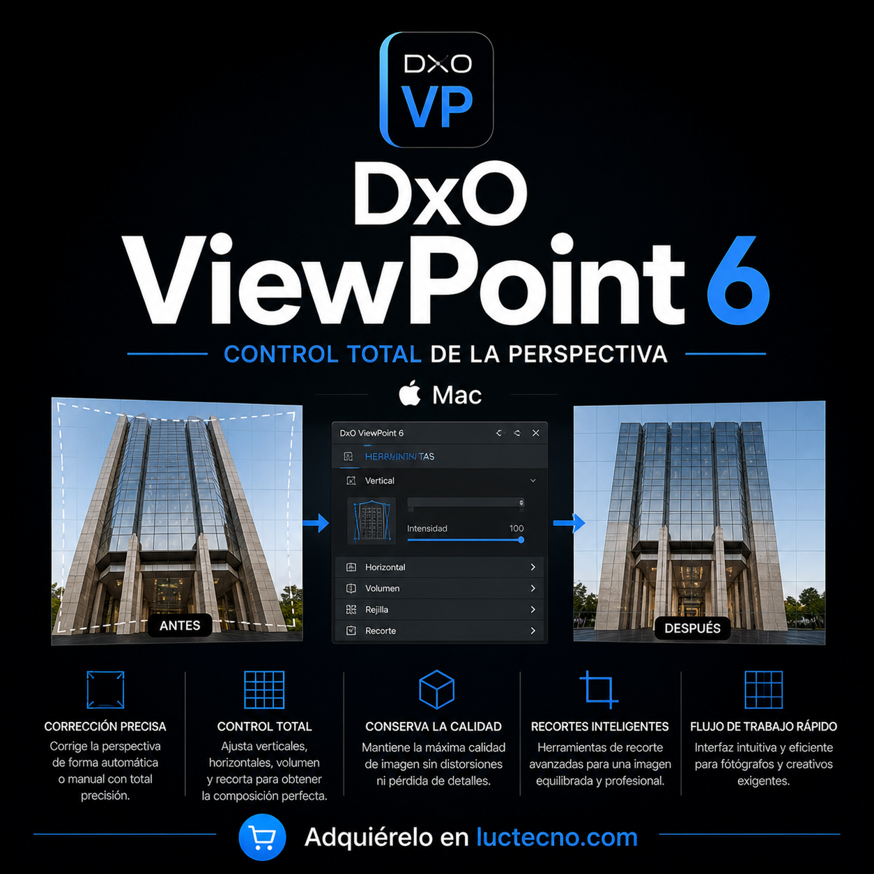 DxO ViewPoint 6 (Mac) | 1 Equipo | Permanente