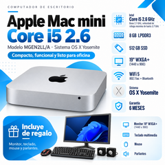 Apple Mac mini Core i5 2,6 GHz MGEN2LL/A con SSD 512 GB y periféricos de regalo