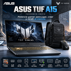 ASUS TUF A15 FA506NCQ-HN014 Ryzen 7, 16 GB DDR5, SSD 1 TB y RTX 3050 — imagen 1