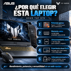 ASUS TUF A15 FA506NCQ-HN014 Ryzen 7, 16 GB DDR5, SSD 1 TB y RTX 3050 — imagen 4