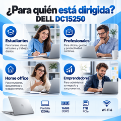 Dell DC15250 RWCGN Core i7-1355U, 16 GB DDR5 y SSD 1 TB — usos recomendados