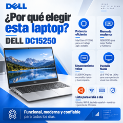 Dell DC15250 RWCGN, Core i7-1355U, 16 GB DDR5, SSD 512 GB y Ubuntu — beneficios