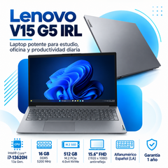 Lenovo V15 G5 IRL con Core i7-13620H, RAM 16 GB DDR5 y SSD 512 GB: imagen principal