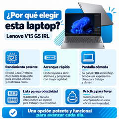 Lenovo V15 G5 IRL Core i7: ventajas para estudio, oficina y multitarea