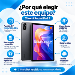 Ventajas Xiaomi Redmi Pad 2: pantalla de 11 pulgadas, 128 GB y microSD hasta 2 TB
