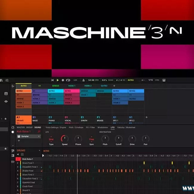 Native Instruments Maschine v3.4.2 (Windows / Mac) | 1 Equipo | Permanente