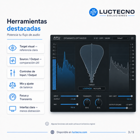 APU Dynamics Optimizer v5.3.1 para Mac | Optimización de loudness y dinámica de audio