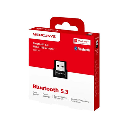 Adaptador Nano USB MERCUSYS MA530 / Bluetooth 5.3 / Conectividad Estable y Rápida