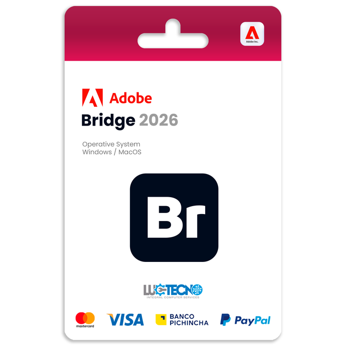 Adobe Bridge 2026 (Windows / Mac) | 1 Equipo | Permanente