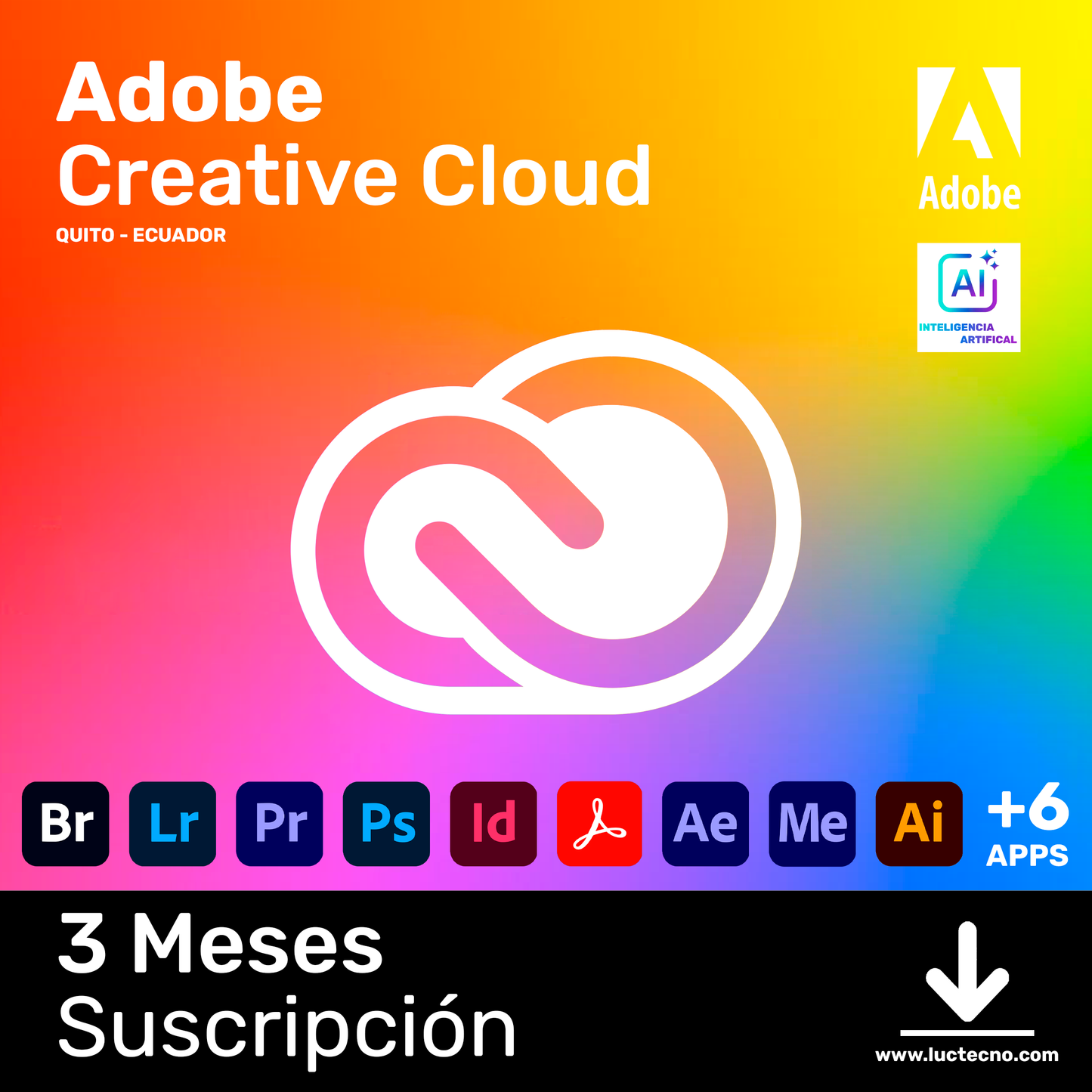 Adobe Master Collection 2025 Suite • 3 meses con IA