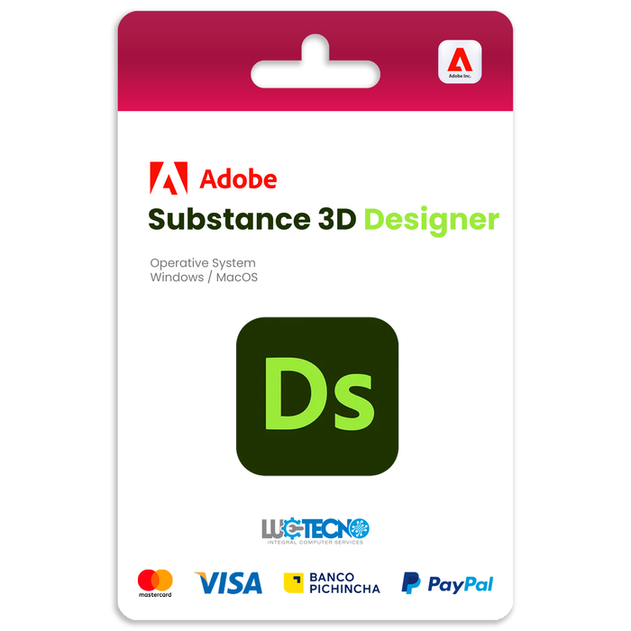 Adobe Substance 3D Designer v15.0.3 (Windows) | 1 Equipo | Permanente