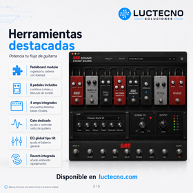 BBE Sound Stomp Board 1.7.1 para Mac | Pedales de guitarra, efectos y amplificador virtual