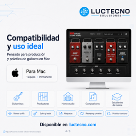 BBE Sound Stomp Board 1.7.1 para Mac | Pedales de guitarra, efectos y amplificador virtual