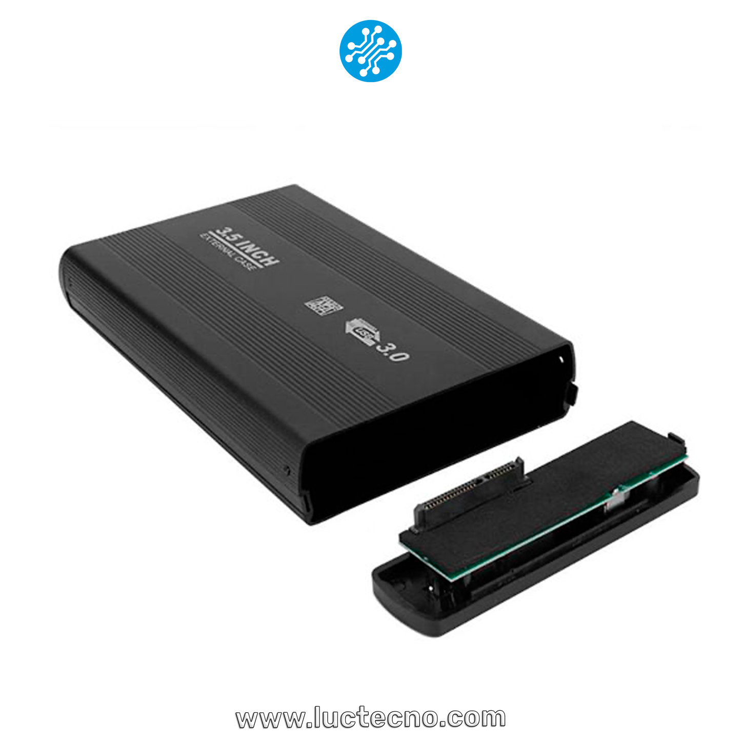 Cápsula para Disco Duro Externo 3.5" SATA / USB 3.0 – Conexión Rápida y Segura