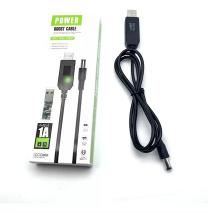 Cable Convertidor USB-A a DC 12V / Universal para P/Router – 1 Metro