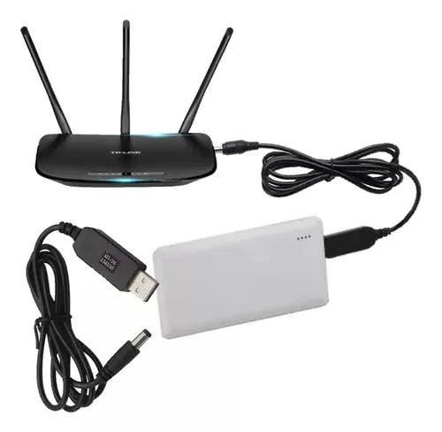 Cable Convertidor USB-A a DC 12V / Universal para P/Router – 1 Metro