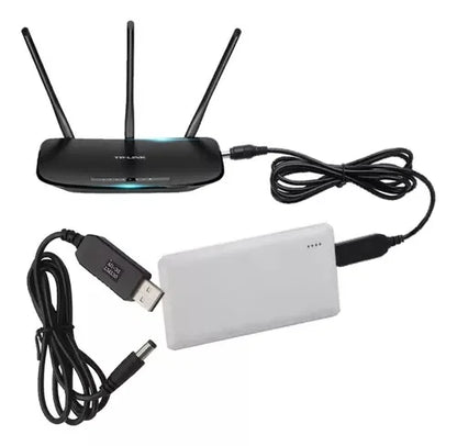 Cable Convertidor USB-A a DC 12V / Universal para P/Router – 1 Metro