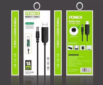 Cable Convertidor USB-A a DC 12V / Universal para P/Router – 1 Metro