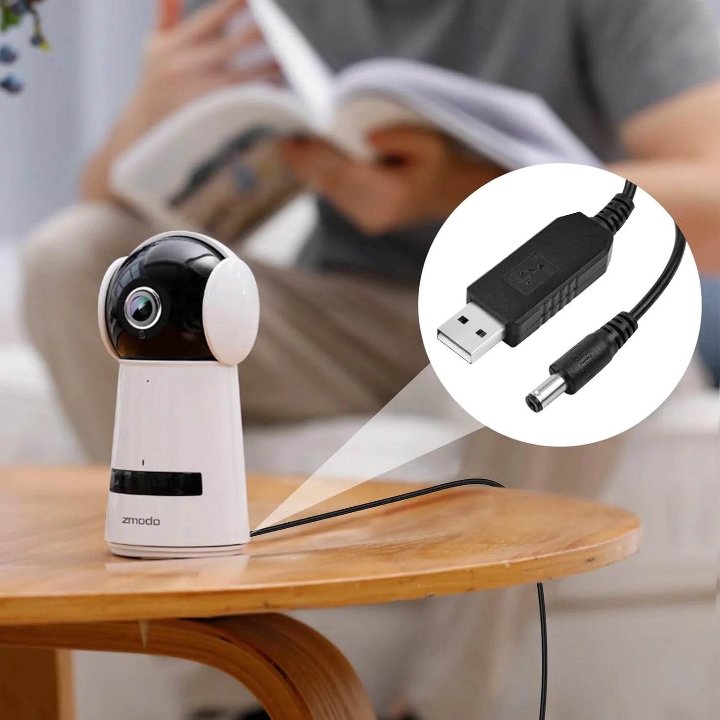 Cable Convertidor USB-A a DC 12V / Universal para P/Router