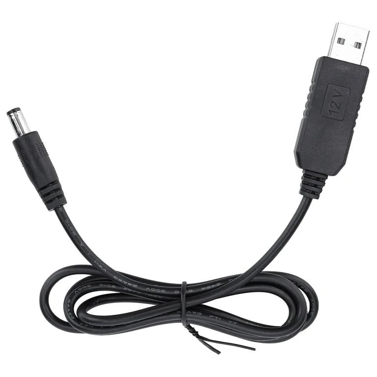 Cable Convertidor USB-A a DC 12V / Universal para P/Router
