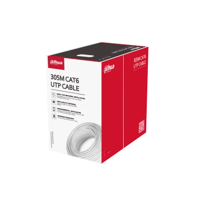 Cable UTP DAHUA CAT6 / 305 Metros / 100% Cobre / Retardante de Fuego