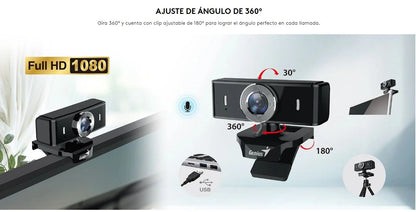 Cámara Web Genius FaceCam 2000X2 / Full HD 1080p / Micrófono Integrado / Plug &amp; Play