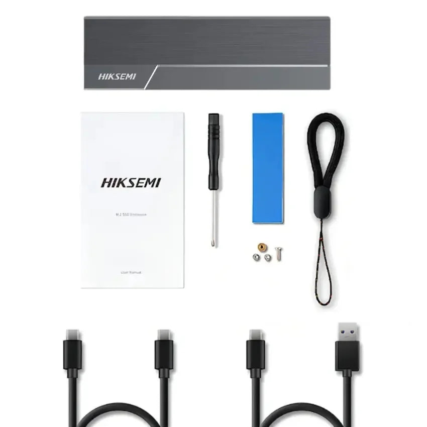 Cápsula HIKSEMI M.2 MDR1 para SSD NVMe/SATA / USB 3.2 Tipo-C 10Gbps / RGB ASUS Aura SYNC / Aluminio