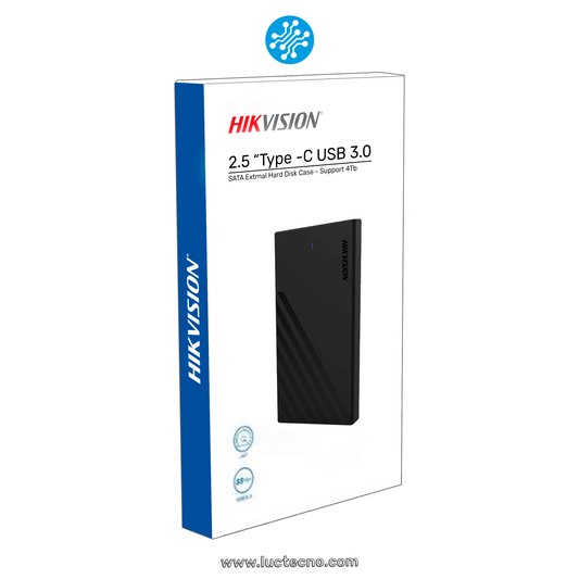 Cápsula Hikvision para Disco Duro Externo 2.5" / USB 3.1 Tipo-C – Velocidad y Estilo Profesional