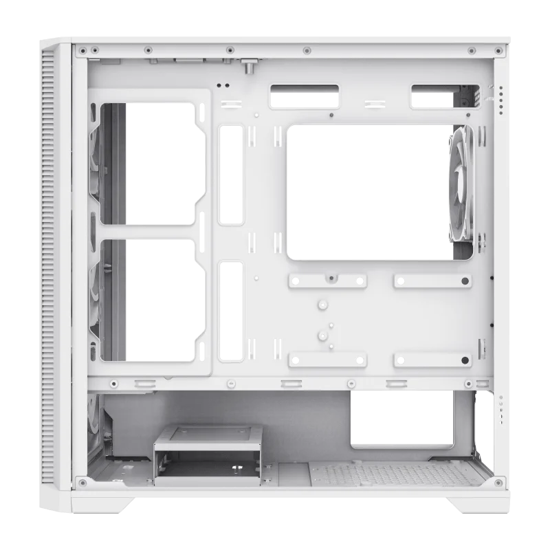 Case GAMEMAX Destroyer TGW / Vidrio Templado Frontal y Lateral / 4*Ventiladores ARGB / Controlador RGB (16 Modos) / ATX / USB 3.0 + 2.0 / HD Audio