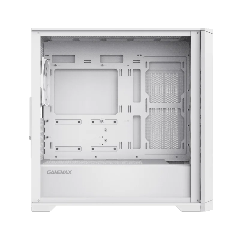 Case GAMEMAX Destroyer TGW / Vidrio Templado Frontal y Lateral / 4*Ventiladores ARGB / Controlador RGB (16 Modos) / ATX / USB 3.0 + 2.0 / HD Audio