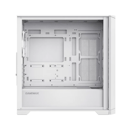 Case GAMEMAX Destroyer TGW / Vidrio Templado Frontal y Lateral / 4*Ventiladores ARGB / Controlador RGB (16 Modos) / ATX / USB 3.0 + 2.0 / HD Audio