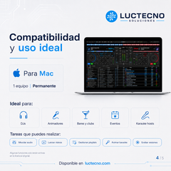 DEX 4 para Mac | Software DJ, mezcla de video y karaoke profesional