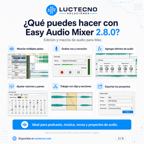 Easy Audio Mixer 2.8.0 for Mac | Multitrack Audio Mixing and Editing