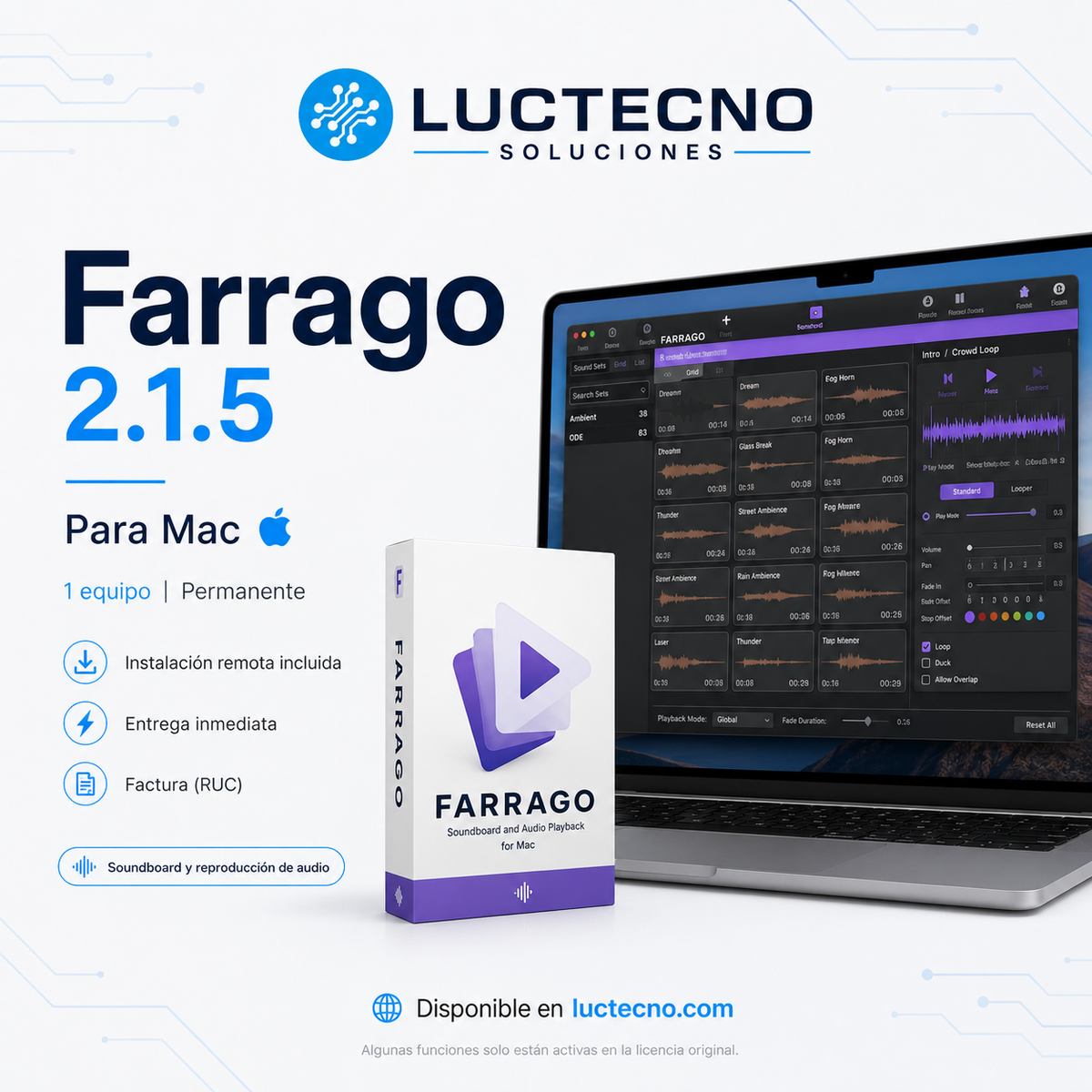 Farrago 2.1.5 for Mac | Soundboard for Podcasts, Events & Audio Effects