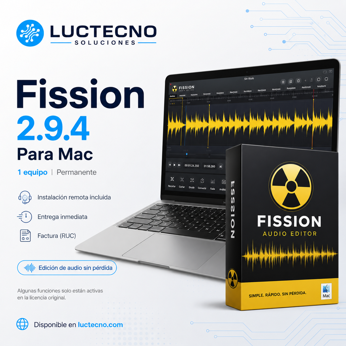 Fission 2.9.4 for Mac | Fast Audio Editor to Cut, Join & Export Files