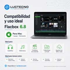 Flacbox 6.8 para Mac | Reproductor de música Hi-Res y gestor de audio