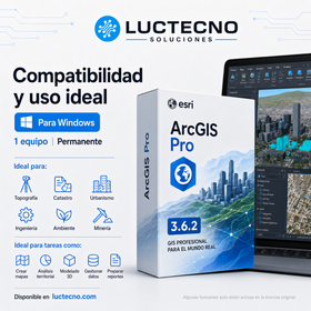 ArcGIS Pro 3.6.2 Pack Completo Profesional para Windows | GIS, mapas y análisis geoespacial avanzado