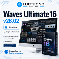 Waves Ultimate 16 v26.02 para Mac | Bundle profesional de plugins para mezcla y mastering