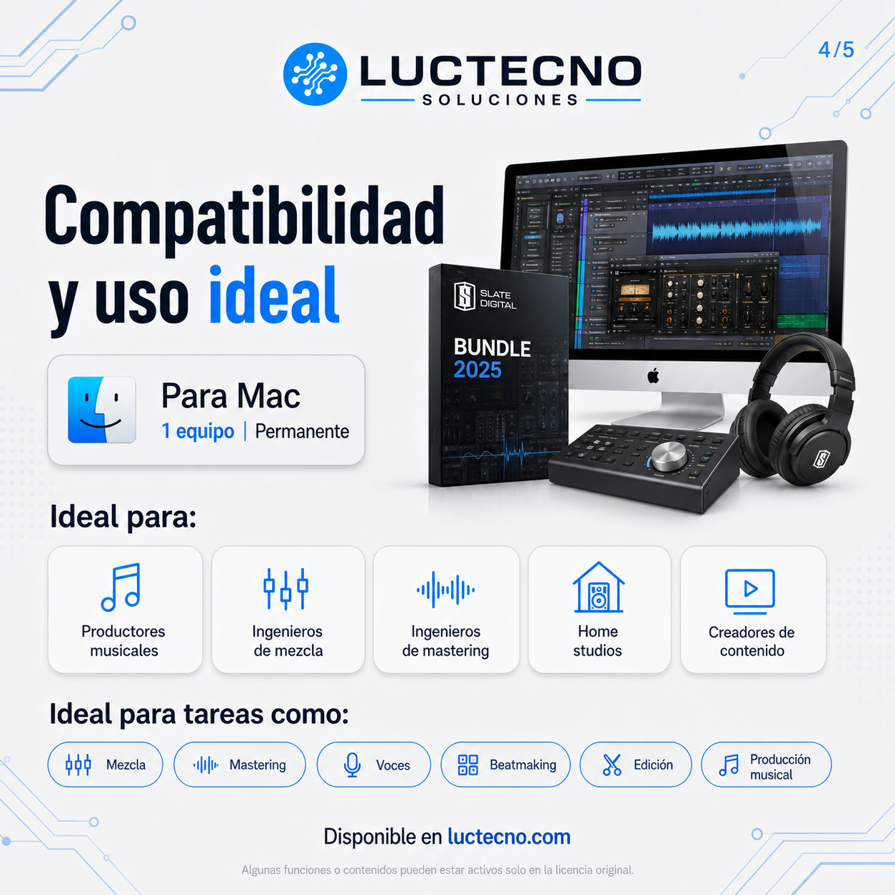 Slate Digital Bundle 2025 para Mac | Plugins profesionales para mezcla, mastering y producción musical