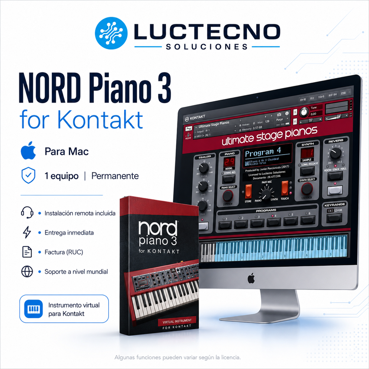 NORD Piano 3 for Kontakt for Mac | Virtual Piano Library for Music Production